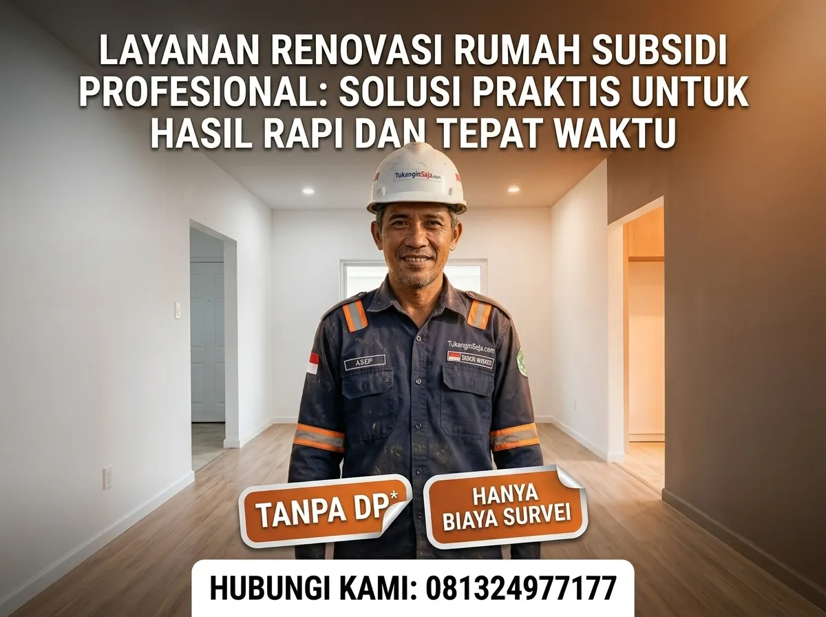 Jasa Renovasi Rumah Subsidi Profesional: Solusi Praktis untuk Hasil yang Rapi dan Tepat Waktu