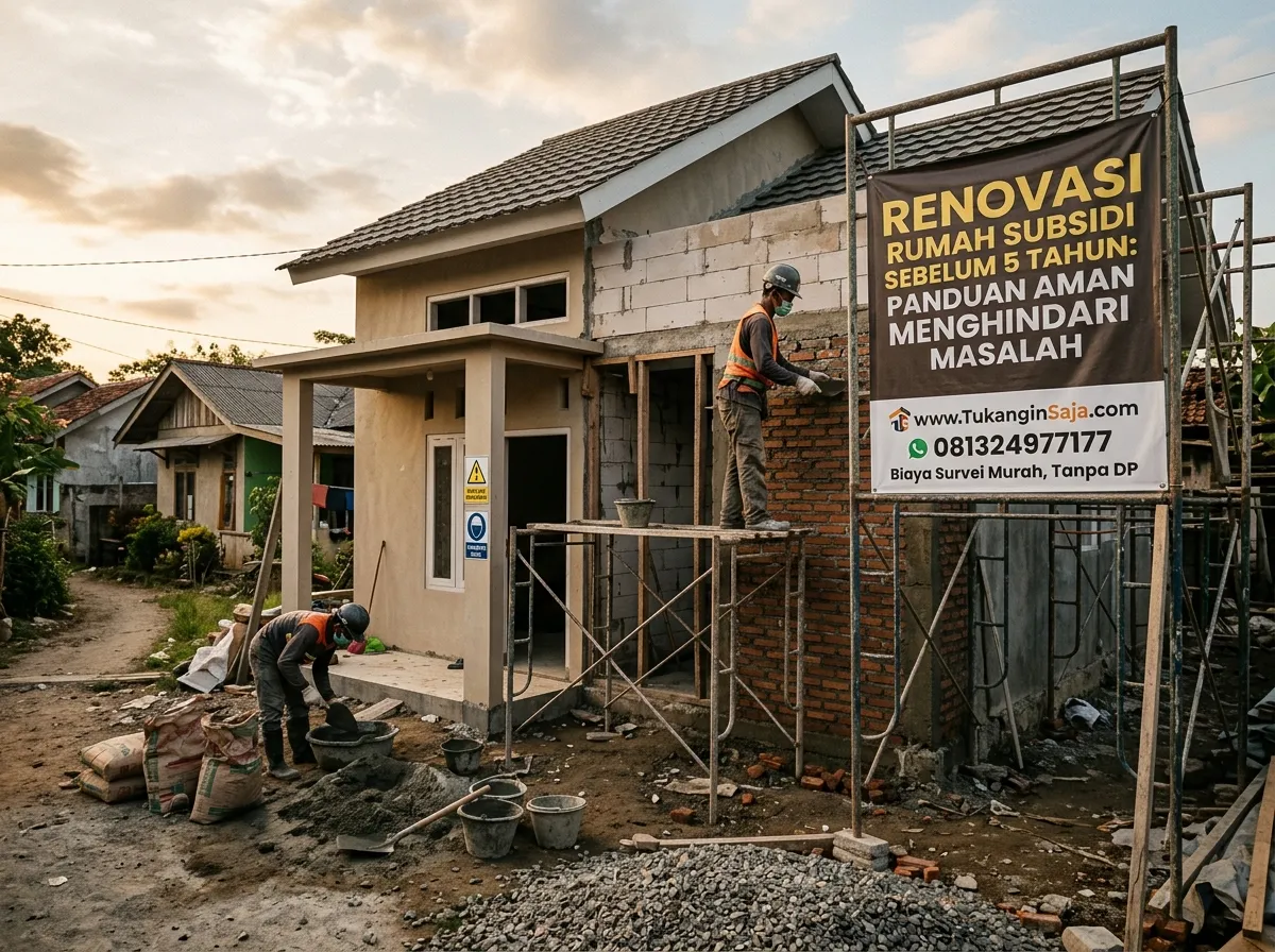 Renovasi Rumah Subsidi Sebelum 5 Tahun: Panduan Aman agar Tidak Menimbulkan Masalah
